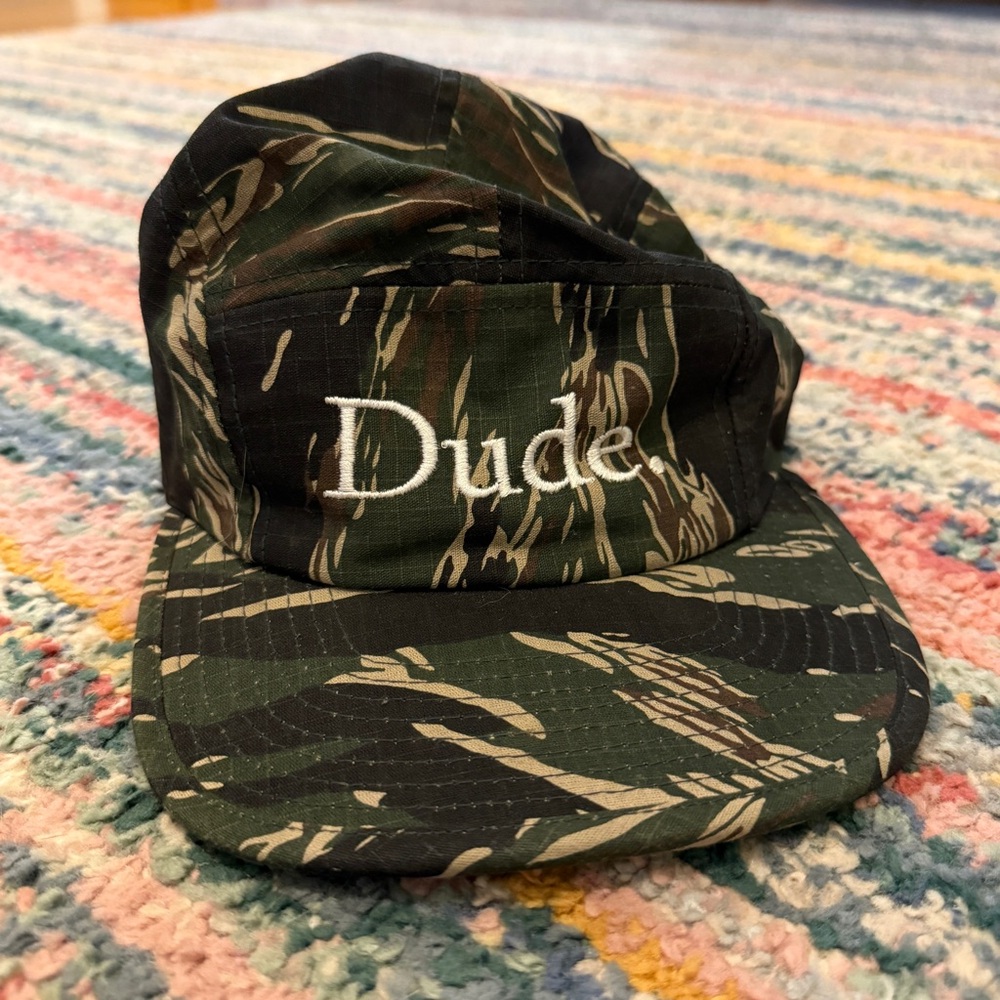 The Classics Yupoong Camo Five Panel Hat "dude"